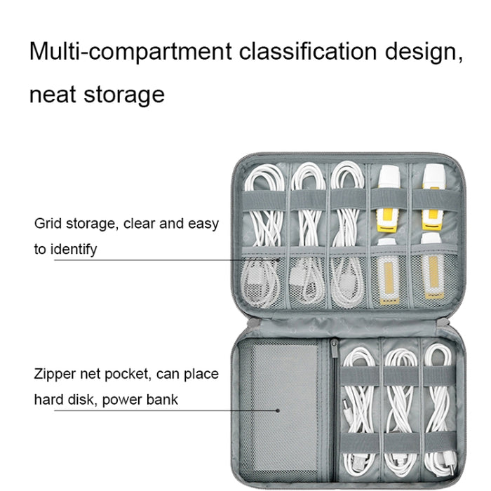 Bolsa de almacenamiento digital con cable de datos para auriculares multifuncional Baona, especificaciones: