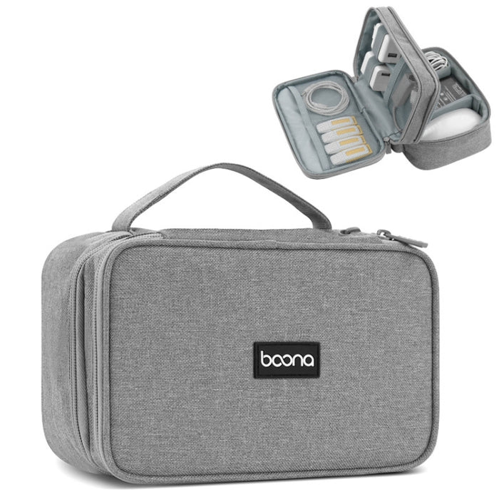 Bolsa de almacenamiento digital con cable de datos para auriculares multifuncional Baona, especificaciones: