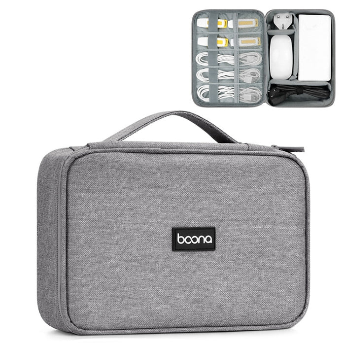 Bolsa de almacenamiento digital con cable de datos para auriculares multifuncional Baona, especificaciones: