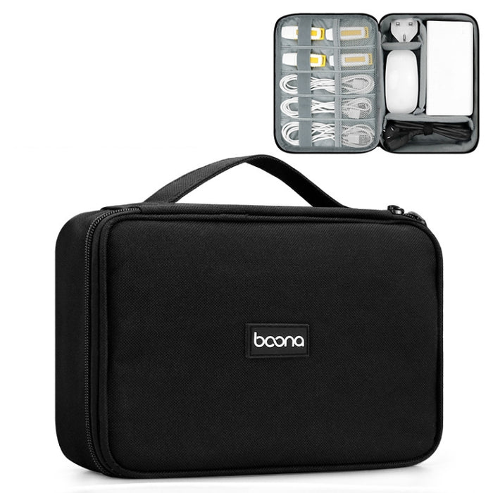 Bolsa de almacenamiento digital con cable de datos para auriculares multifuncional Baona, especificaciones: