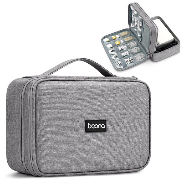 Bolsa de almacenamiento digital con cable de datos para auriculares multifuncional Baona, especificaciones: