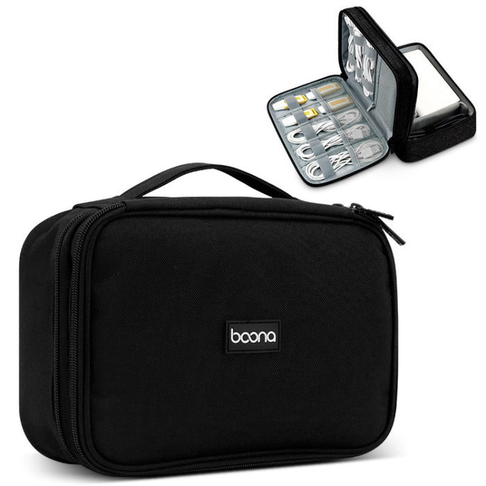 Bolsa de almacenamiento digital con cable de datos para auriculares multifuncional Baona, especificaciones: