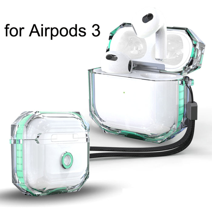 Funda protectora para auriculares Bluetooth transparente anticaída para AirPods 3 RJT-AP-03