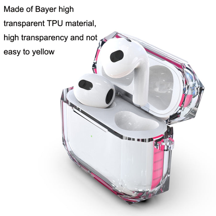 Funda protectora para auriculares Bluetooth transparente anticaída para AirPods 3 RJT-AP-03