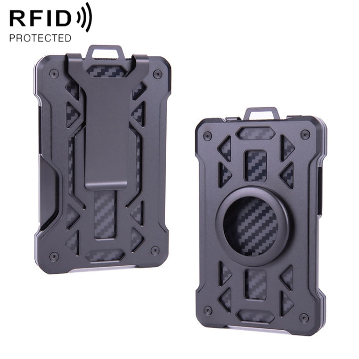 Para el portatarjetas AirTag Tracker Cartera RFID antirrobo de metal
