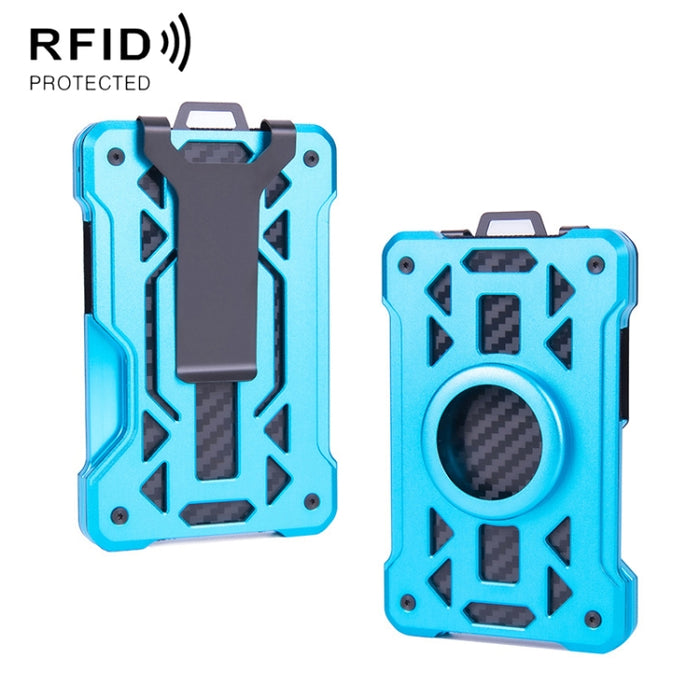 Para el portatarjetas AirTag Tracker Cartera RFID antirrobo de metal