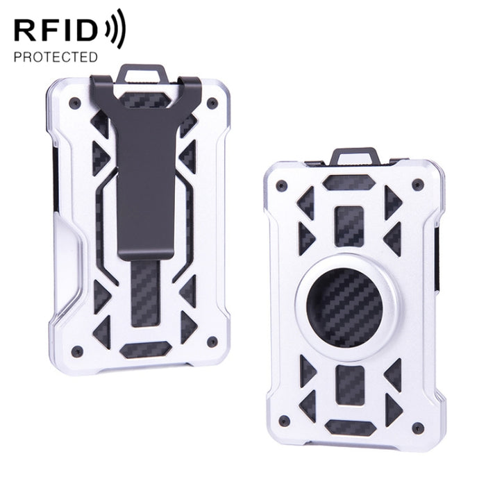 Para el portatarjetas AirTag Tracker Cartera RFID antirrobo de metal
