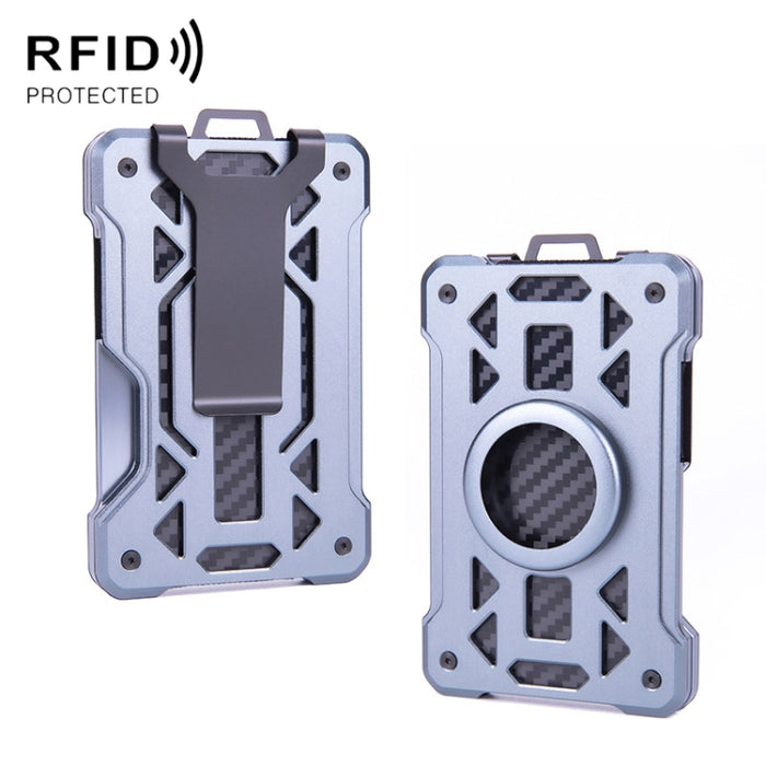 Para el portatarjetas AirTag Tracker Cartera RFID antirrobo de metal