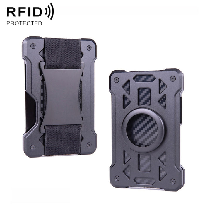Para el portatarjetas AirTag Tracker Cartera RFID antirrobo de metal