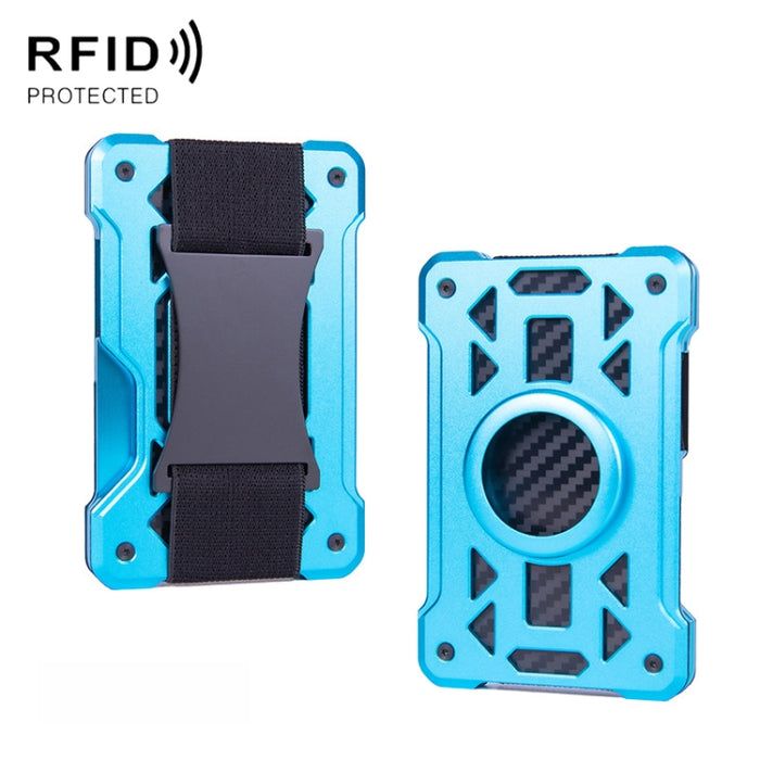Para el portatarjetas AirTag Tracker Cartera RFID antirrobo de metal