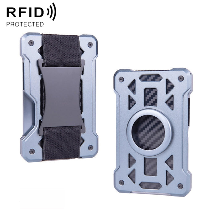 Para el portatarjetas AirTag Tracker Cartera RFID antirrobo de metal