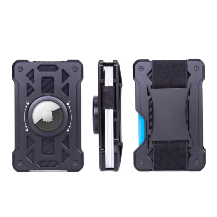 Para el portatarjetas AirTag Tracker Cartera RFID antirrobo de metal