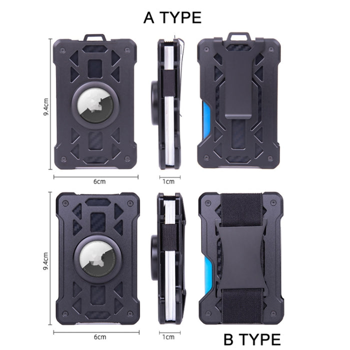 Para el portatarjetas AirTag Tracker Cartera RFID antirrobo de metal