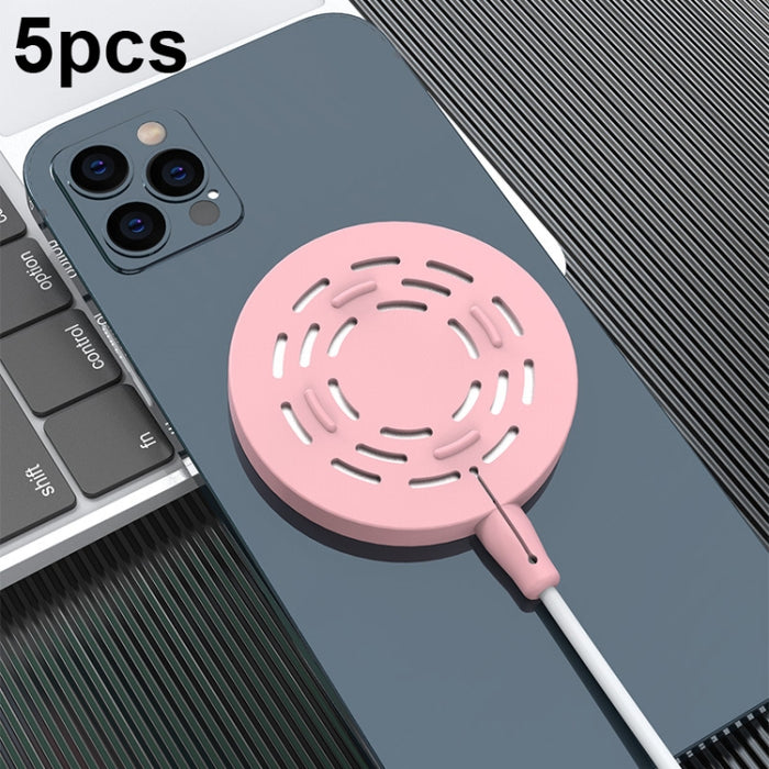 5 fundas protectoras de silicona para cargador inalámbrico CP06 Magsafe.