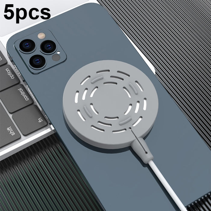 5 fundas protectoras de silicona para cargador inalámbrico CP06 Magsafe.