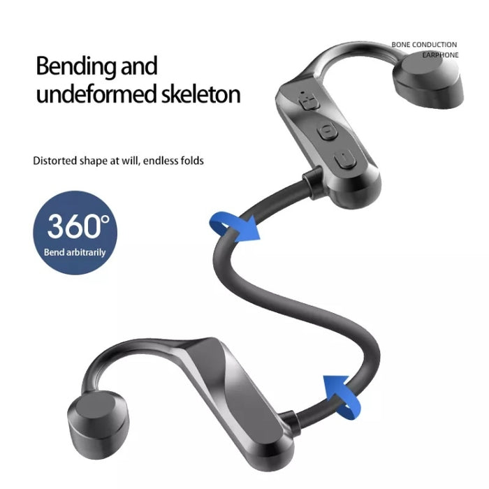 K69 Auricular Bluetooth Conducción de sonido Binoconic Business Sports Auricular