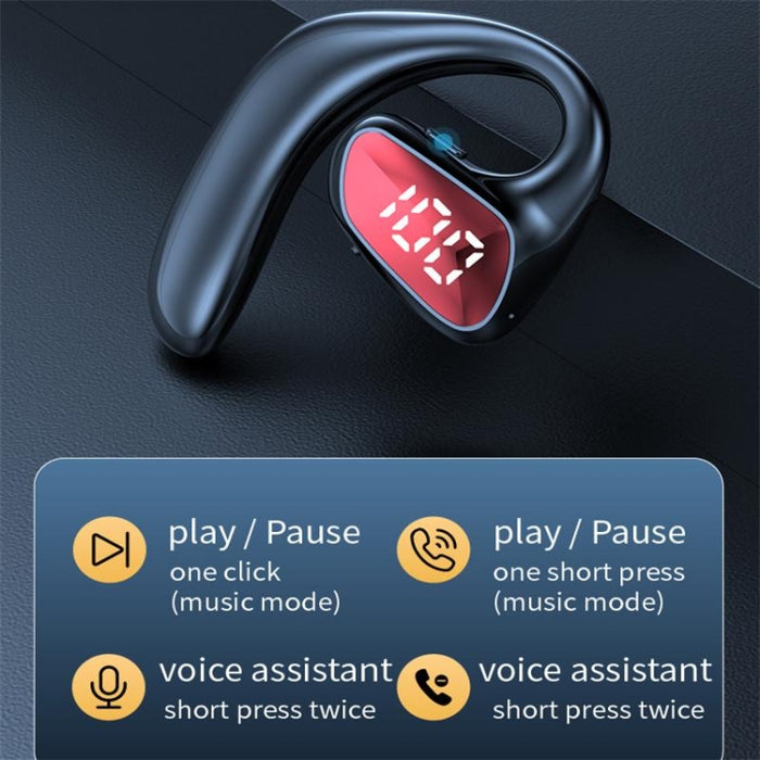 Auricular Bluetooth M-K8 para colgar en la oreja, modelo comercial, auricular de conducción aérea