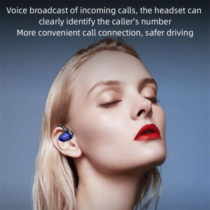 Auricular Bluetooth M-K8 para colgar en la oreja, modelo comercial, auricular de conducción aérea