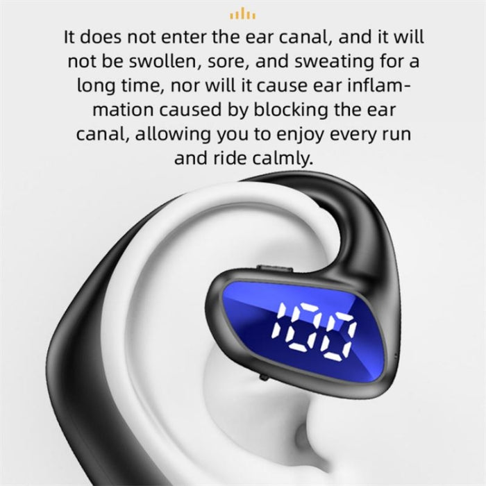 Auricular Bluetooth M-K8 para colgar en la oreja, modelo comercial, auricular de conducción aérea