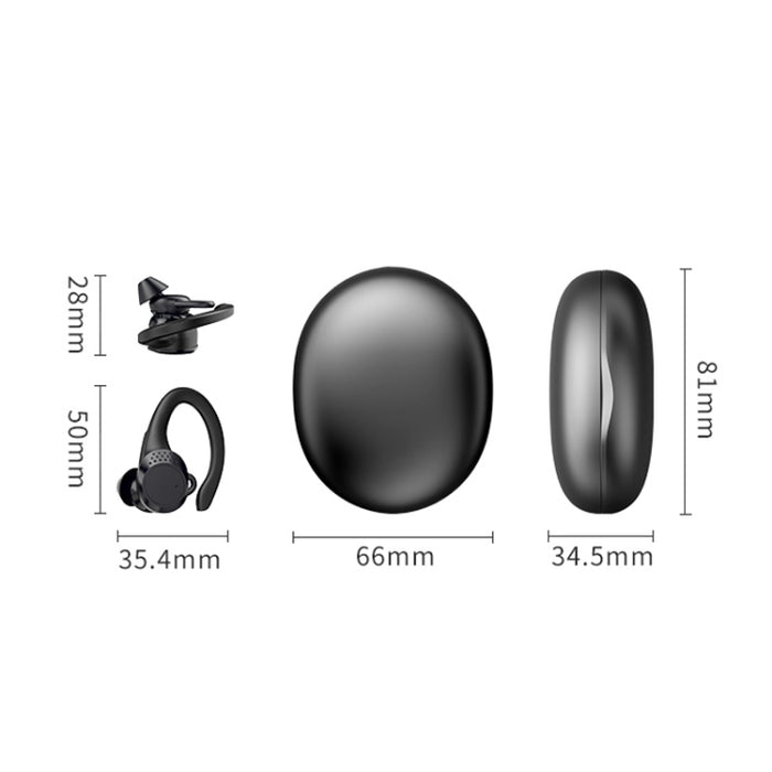 Pantalla digital de reducción de ruido AX9 con auriculares Bluetooth con compartimiento de carga
