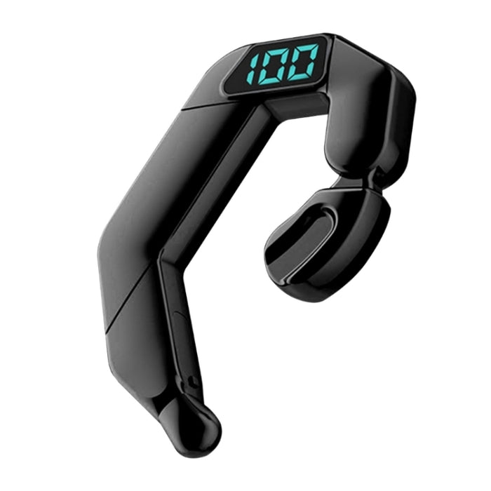 V19 Conducción ósea Pantalla digital Estéreo Colgante Oído Deportes Auriculares Bluetooth