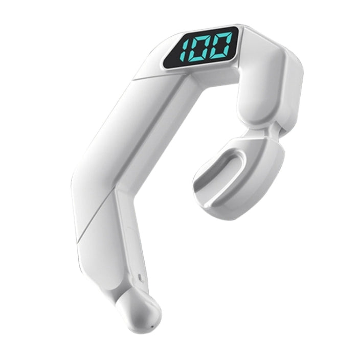 V19 Conducción ósea Pantalla digital Estéreo Colgante Oído Deportes Auriculares Bluetooth