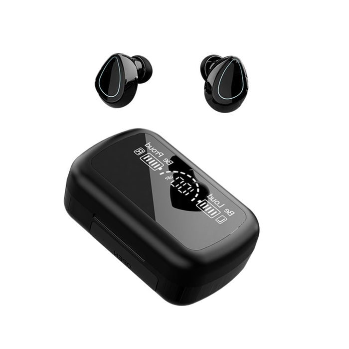 SKY10 Papelera de carga Pantalla digital estéreo Mini auricular Bluetooth invisible