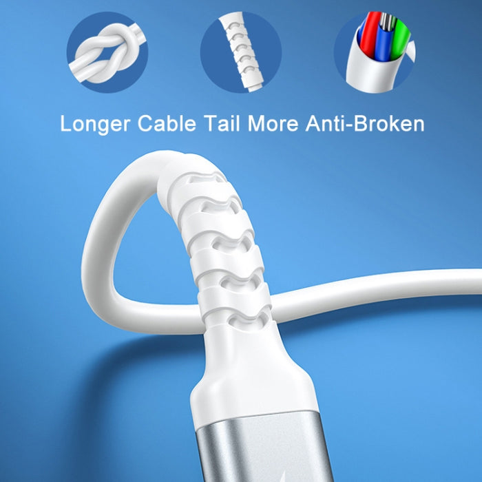 REMAX RC-C008 2.4A TPE Cable de datos anti-rotura suave, longitud 1 m