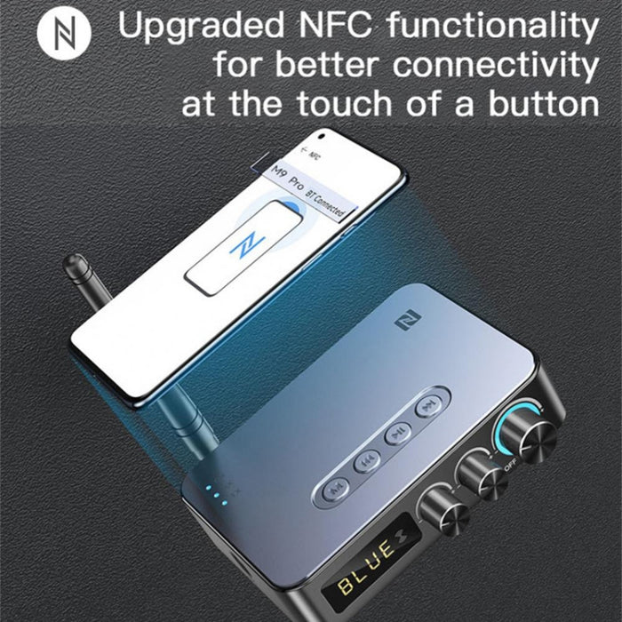 M9 Pro 5.1 Receptor Bluetooth Lanzador Radio FM 4 en 1 Adaptador de audio NFC