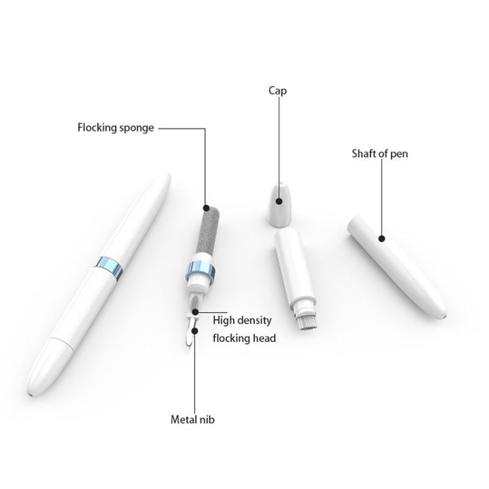 Pluma de limpieza de auriculares Auriculares Cepillo de limpieza Herramienta de limpieza de teclado de computadora
