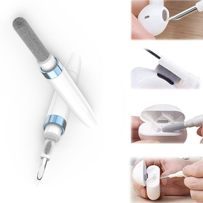 Pluma de limpieza de auriculares Auriculares Cepillo de limpieza Herramienta de limpieza de teclado de computadora