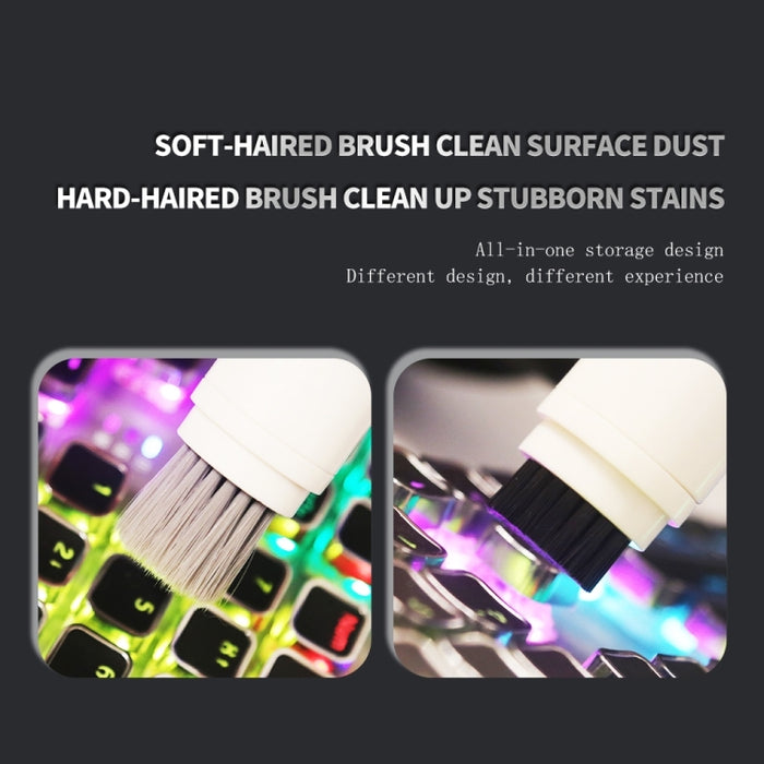 SYT-05 6-en-1 Auricular Bluetooth Clean Pen Brush Herramienta de limpieza de teclado de computadora