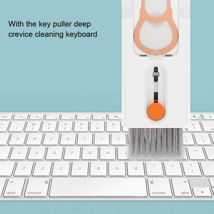 Q11 11-en-1 Kit de limpieza de teclado de computadora con pluma de limpieza de auriculares Bluetooth multifuncional