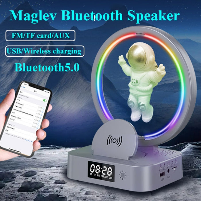 Y-558 Levitación magnética Astronauta TWS Altavoz Bluetooth con luz RGB, estilo: