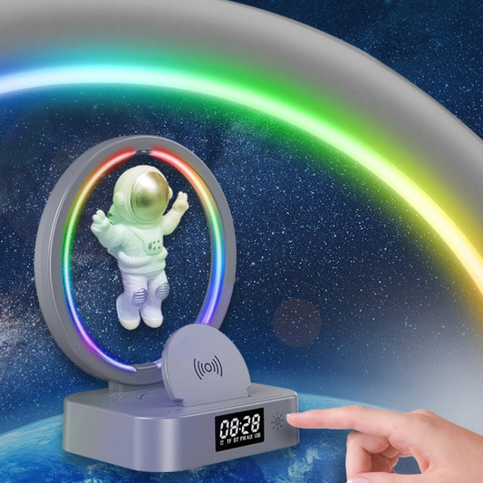 Y-558 Levitación magnética Astronauta TWS Altavoz Bluetooth con luz RGB, estilo: