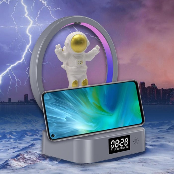 Y-558 Levitación magnética Astronauta TWS Altavoz Bluetooth con luz RGB, estilo: