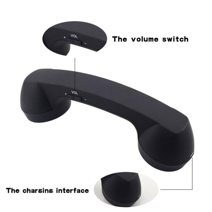 Conexión inalámbrica Bluetooth Micrófono retro Teléfono móvil externo Auricular