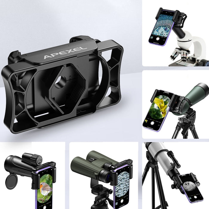 APEXEL APL-F002 Dual Monocular Bird Watching Cámara Universal Ocular Conector Teléfono Accesorios