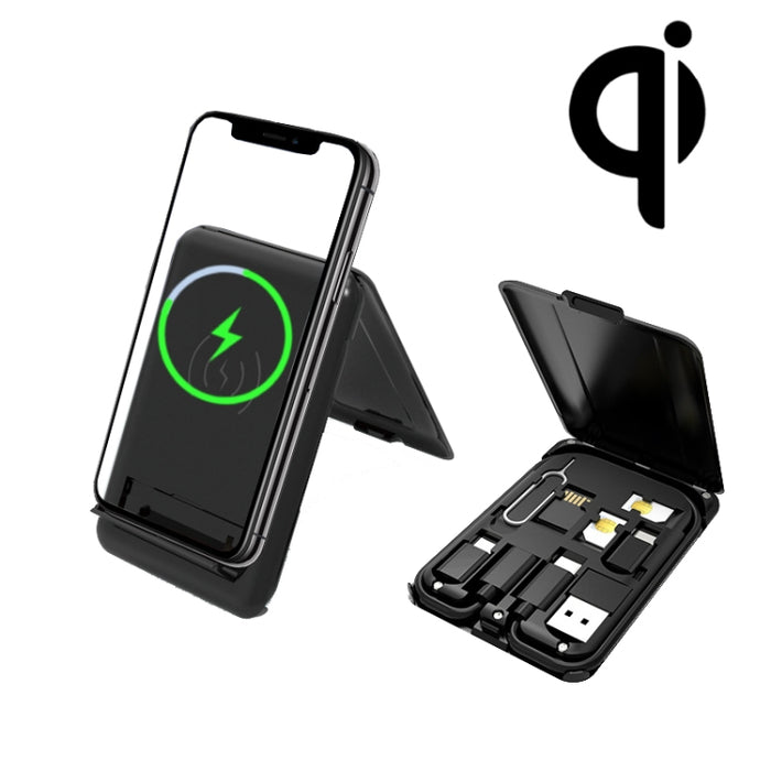 Organizador inalámbrico del cable de datos del cargador de BM3016C 15W con el soporte plegable del teléfono del adaptador