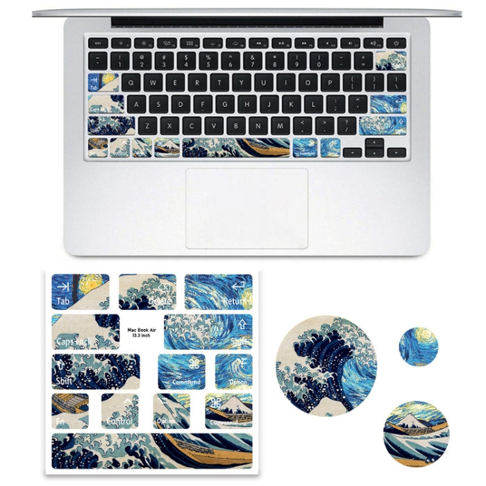Para Macbook Air, 5 uds., teclado para ordenador portátil, pegatina de PVC