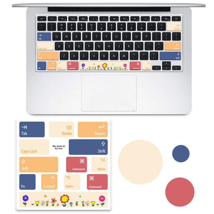 Para Macbook Air, 5 uds., teclado para ordenador portátil, pegatina de PVC