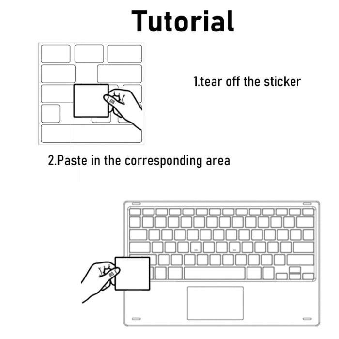 Para Macbook Air, 5 uds., teclado para ordenador portátil, pegatina de PVC
