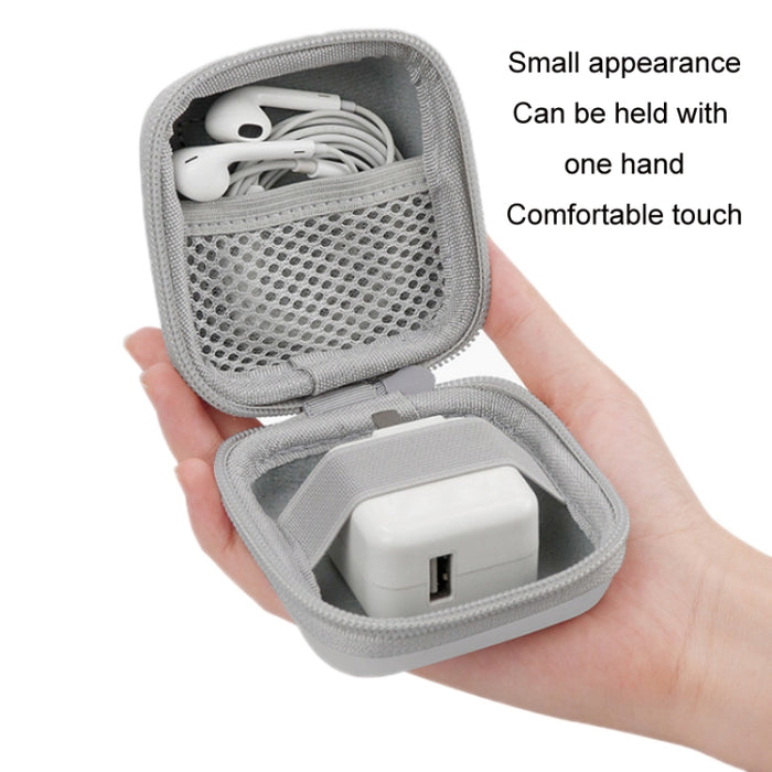 Bolsa de almacenamiento de disco en U para cable de auriculares digitales de cuero Baona