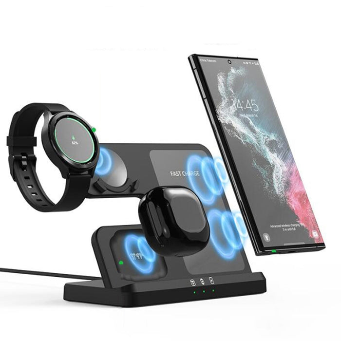 EDCS889 para Samsung Series 3 en 1 teléfono móvil reloj auricular cargador inalámbrico