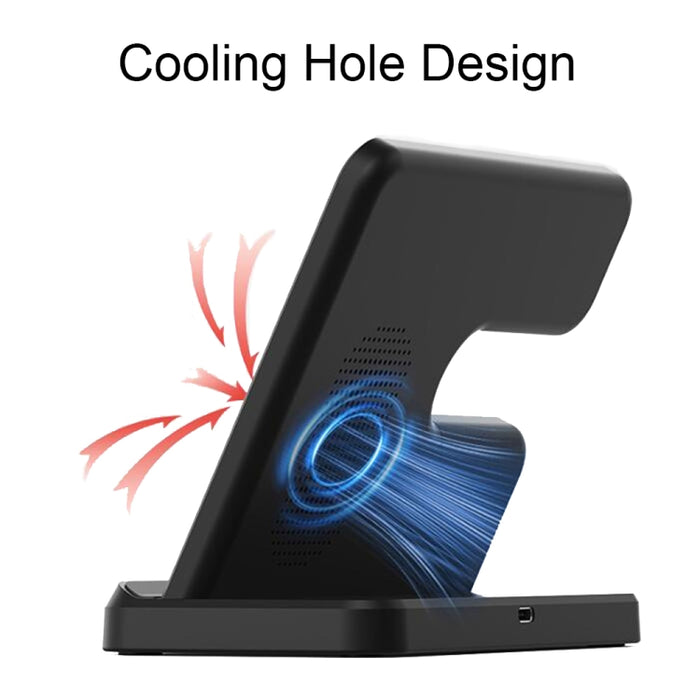 EDCS889 para Samsung Series 3 en 1 teléfono móvil reloj auricular cargador inalámbrico