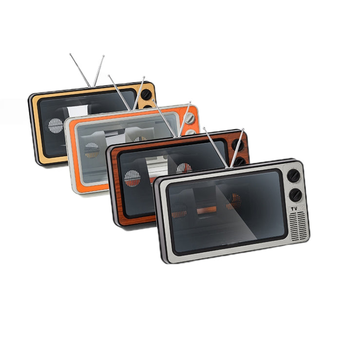 Retro TV Teléfono móvil Pantalla Amplificador de video Soporte para teléfono móvil