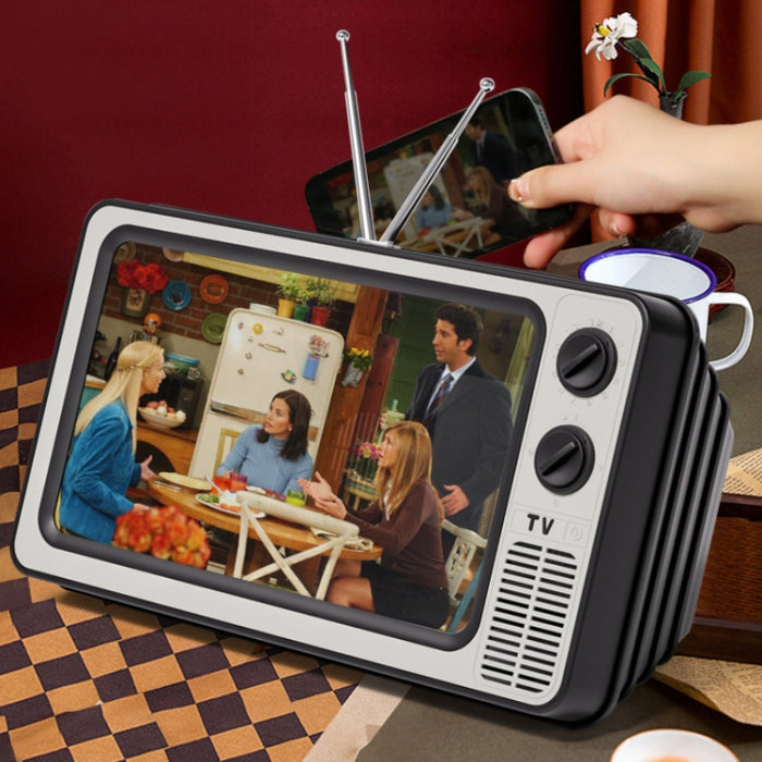 Retro TV Teléfono móvil Pantalla Amplificador de video Soporte para teléfono móvil