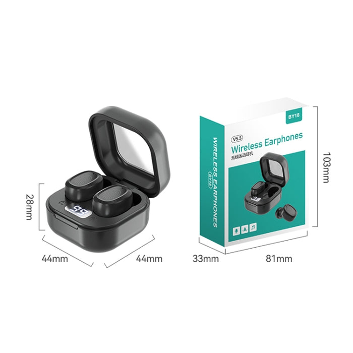 Con auriculares inalámbricos Bluetooth estéreo con compartimiento de carga, estilo: