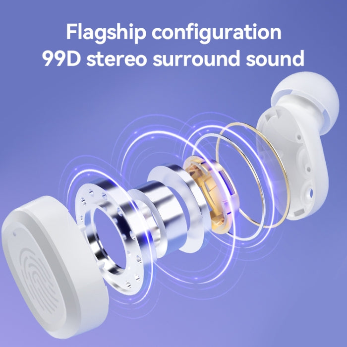 Con auriculares inalámbricos Bluetooth estéreo con compartimiento de carga, estilo: