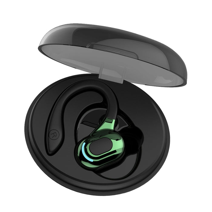 Auriculares Bluetooth inalámbricos estéreo con oreja colgante F8 con contenedor de carga